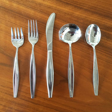 George Nelson Stainless Steel Flatware by Carvel Hall