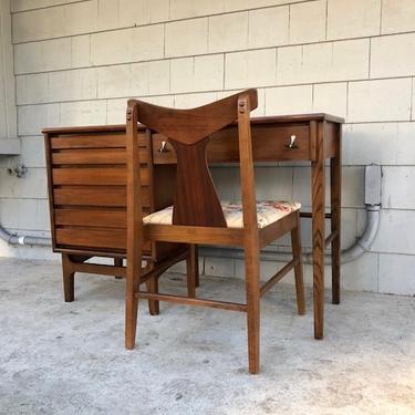 Midcentury 1960s Desk and Chair Set by Stanley