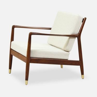 Folke Ohlsson Walnut Lounge Chair for Dux