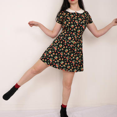 90s Peter Pan Collar Dress/ Black Vintage Dress | Femme and Fauna - Los Angeles, CA | ATTIC 90s Peter Pan Collar Dress/ Black Vintage Dress | Femme and Fauna - Los Angeles, CA | ATTIC