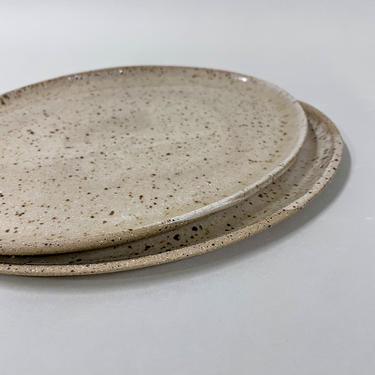 Ceramic Plates - &quot;Breakfast trays&quot; Round & Oval (handmade, tableware, dinnerware) 