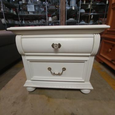 White Two-Drawer Nightstand by Lexington
