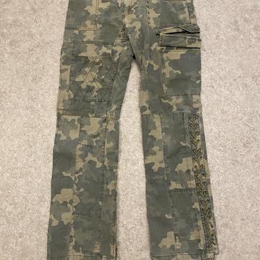 Military Braided Camo Cargo Pants