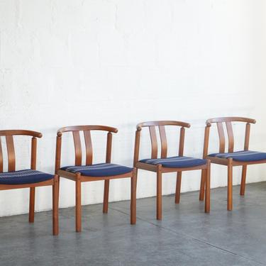 Teak Pendleton Dining Chairs - Set of Four