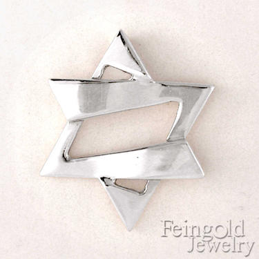 Faith Collection: Jazzy Silver Magen David (with 20 inch sterling silver chain) 