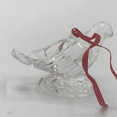 Vintage WATERFORD 12 Days 4 Calling BIRD Crystal Glass Christmas Ornament 