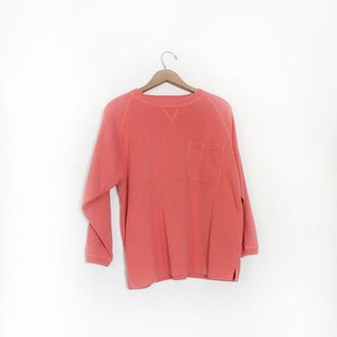 Salmon Pink 90s Pocket Sweater 