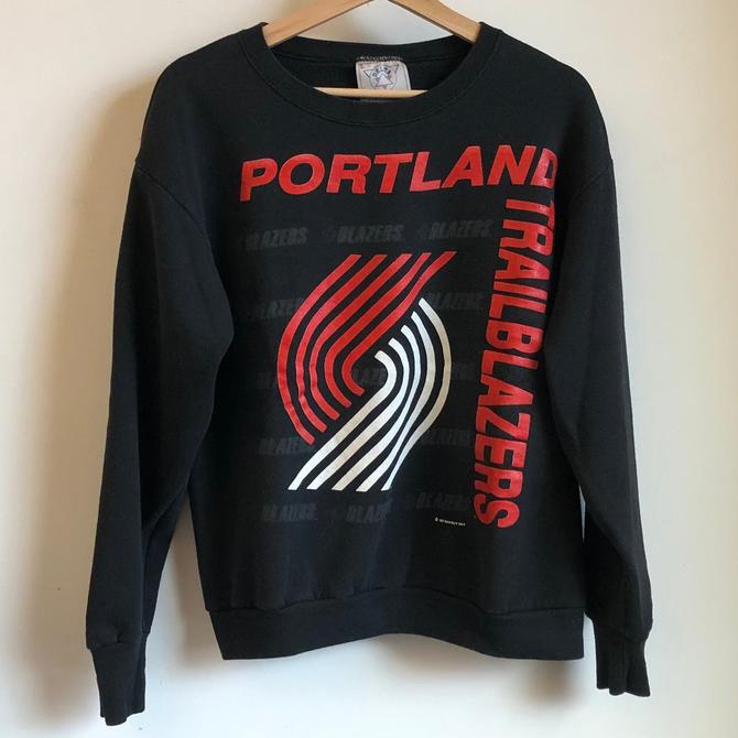 Retro Portland City Sweatshirt Black