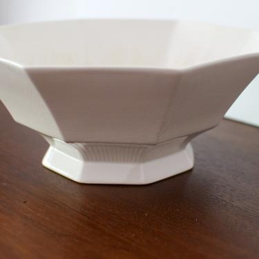 Small White Ironstone Serving Bowl from Nikko Classic Collection 