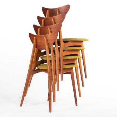 Set of 4 Kay Dining Chairs by Fredrik Kayser, Norway 