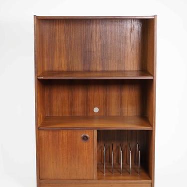 Tall Rolling Bookcase / Media Cabinet