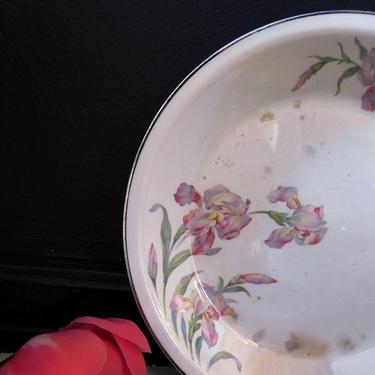 Vintage Ceramic Floral Serving Bowl