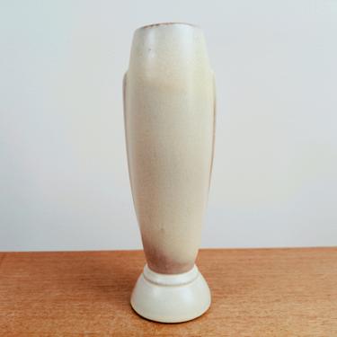 Vintage Frankoma 8&quot; Bud Vase 43 | Flower Bullet Vase | Desert Gold | Sapulpa Oklahoma 