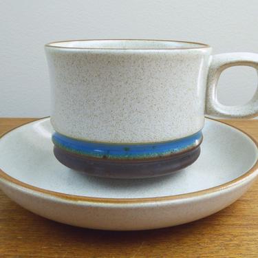 Vintage Denby Potter&#39;s Wheel Blue | Cup & Saucer(s) | David Yorath | Gill Pemberton | England by TheFeatheredCurator