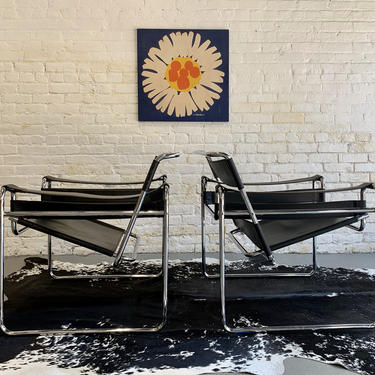 ICONIC Mid Century MODERN WASSILY Lounge Chairs, a Pair 