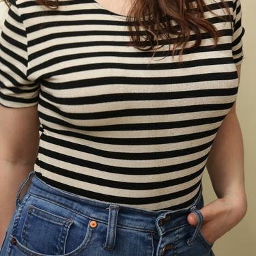 Vintage 80's Striped Western Connection T-Shirt (M) 