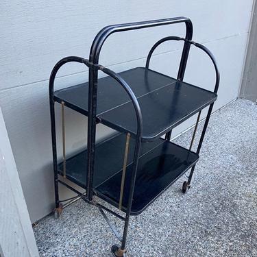 Vintage Folding Cart Rolling Cart Versa-Table by Karoff Originals 