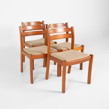 Bruksbo Style Mid Century Teak Dining Chairs - Set of 4 - mcm by ModernHill