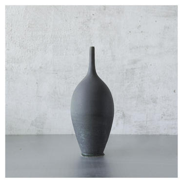 SHIPS NOW- 10&quot; Teardrop Slate vase- Seconds Sale- handmade stoneware bottle vase by sara paloma pottery 