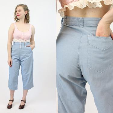 1950s Levi's jeans denim workwear xs | high-waisted pedal pushers pants  | new in 