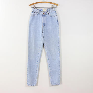 Vintage High Waist Jeans / 90's GRAPHITE JEANSWEAR High Rise Skinny Jeans / Light Wash Sz 26 