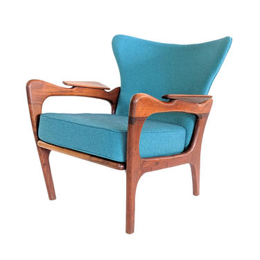 1960s Vintage Adrian Pearsall Vintage Wingback Chair 