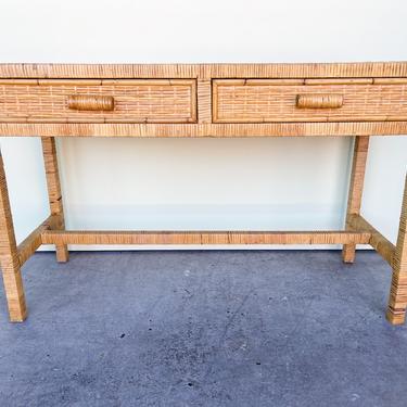 Island Style Rattan Wrapped Console