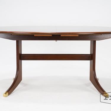 G Plan Oval Dining Table with Built In Hidden Leaf