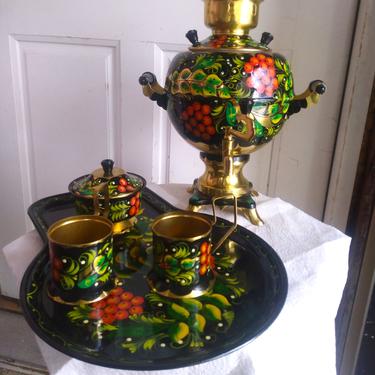 VINTAGE Samovar, (Souvenir), Russian Tea Pot, Home Decor 