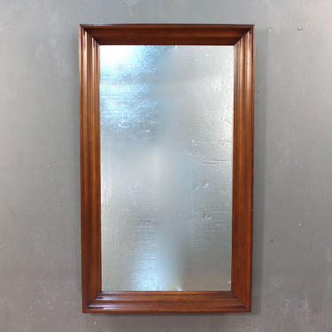Large Mid Century Stately Walnut Mirror – ONLINE ONLY
