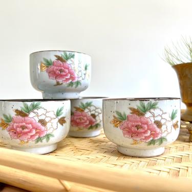 Vintage Toyo Japan Stoneware Tea Cups 