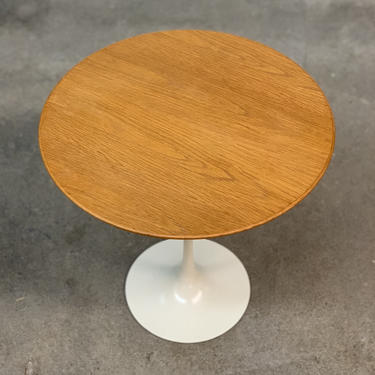 Eero Saarinen Oak Tulip Side Table by Knoll 