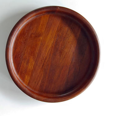 Rare Vintage Dansk Teak Tray Low Bowl 