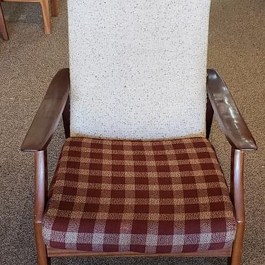 Item #U85 Vintage Rosewood Framed Arm Chair c.1970