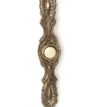 Victorian Brass Doorbell with Button