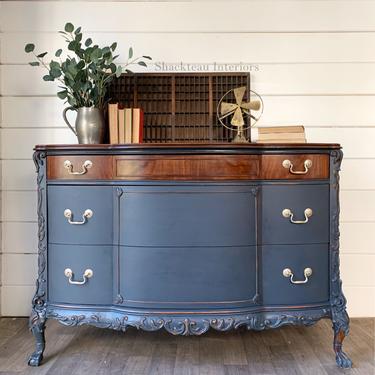 Antique Blue Moon Dresser