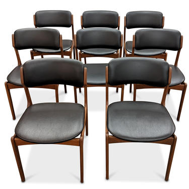(SOLD) Set of 8 Erik Buch Teak Dining Chairs