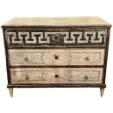 19th Century Neo Classical Style Painted Italian Commode