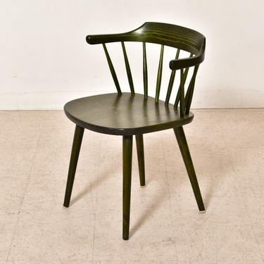 Green Vintage Spindle Chair Made in Sweden 
