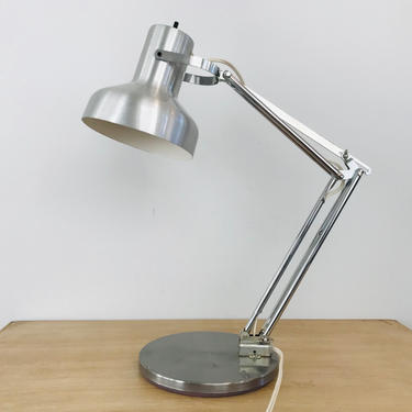 Vintage Mid Century Modern Aluminum Desk Lamp by Art Specialty Company 