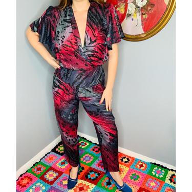 Dress to impress vintage 80s jumpsuit by bb collections 