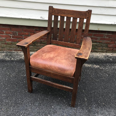 Mission Oak Arm Chair c1910 