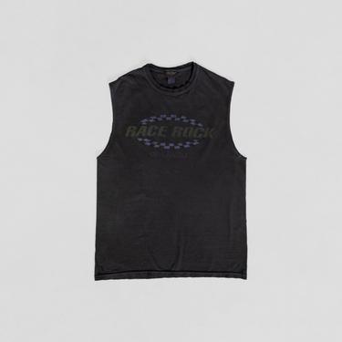 RACE ROCK BLACK orlando t-shirt sleeveless tank top vintage Over Dyed faded / Medium 
