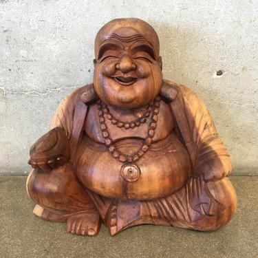 Large Hand Carved Buddha