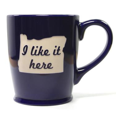 Oregon State Mug - I Like It Here - dishwasher safe coffee mug 