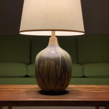 Design Technics Ceramic Drip Glaze Naturals Table Lamp 