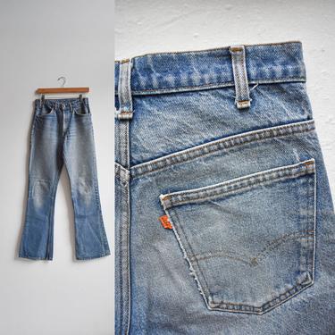 Vintage Levis Orange Tab Bell Bottom Jeans 