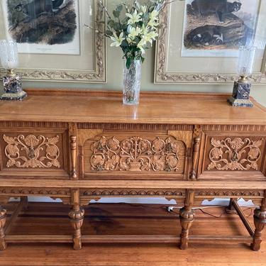 Jacobean Sideboard Buffet SHIPPING NOT INCLUDED 