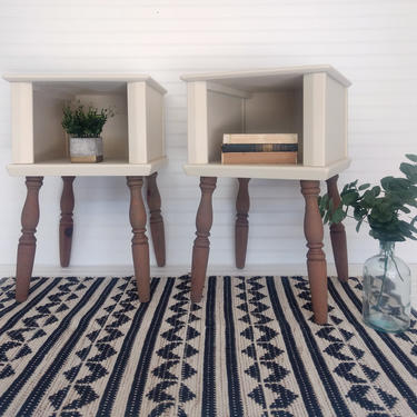 Rustic Cottage / Farmhouse Inspired End Tables or Nightstands 