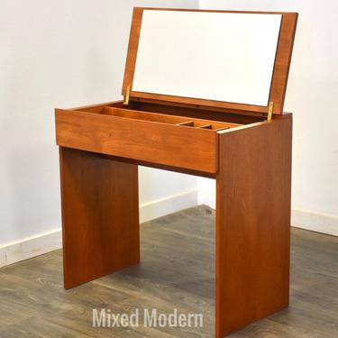 Danish Modern Teak Vanity Desk 